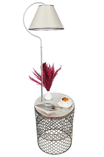 MG HOME Tasarım Sehpalı Lambader Modern Lambader Köşe Aydınlatma