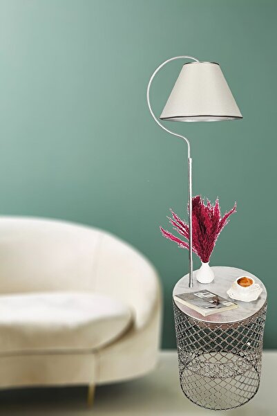 MG HOME Tasarım Sehpalı Lambader Modern Lambader Köşe Aydınlatma