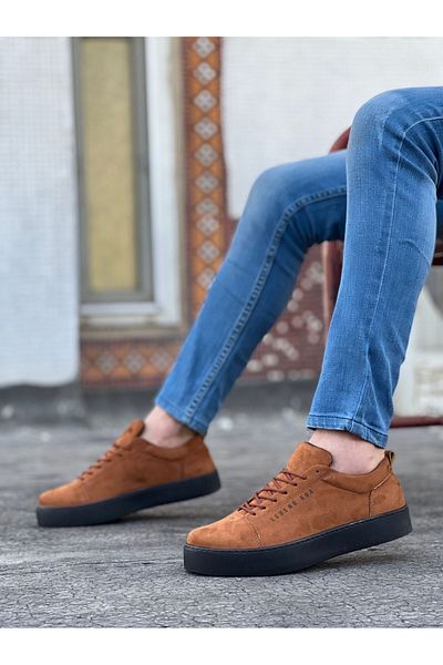BOUIS Ανδρικά μαύρη μαύρη σόλα Suede casual classic παπούτσια με κορδόνια χωρίς οσμή Άνετα, κομψά αθλητικά