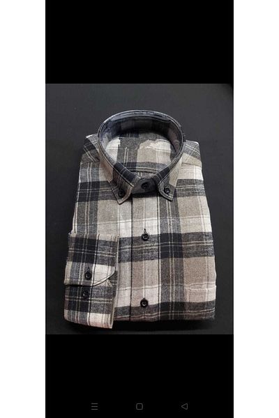 FATELLA Men's Dad Long Sleeve Thick Winter Comfortable Cut Checked Lumberjack Shirt