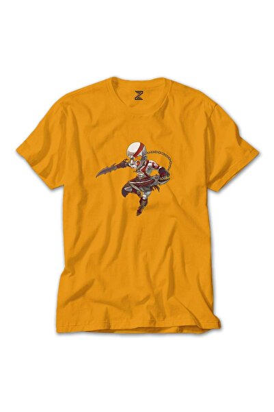 Z zepplin Božija majica sa crtežom Kratosa iz igre God Of War, žuta