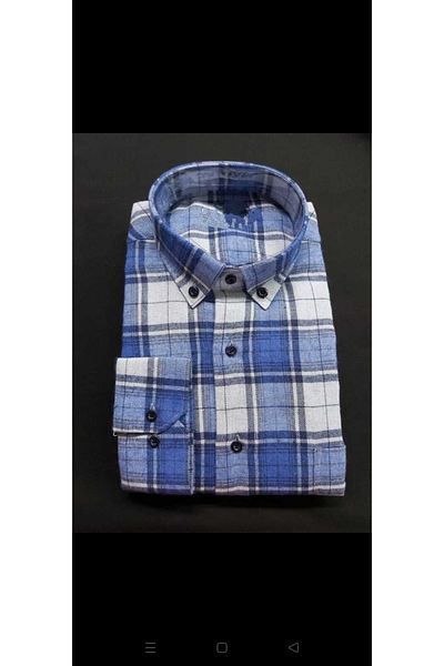 FATELLA Men's Dad Long Sleeve Thick Winter Comfortable Cut Checked Lumberjack Shirt