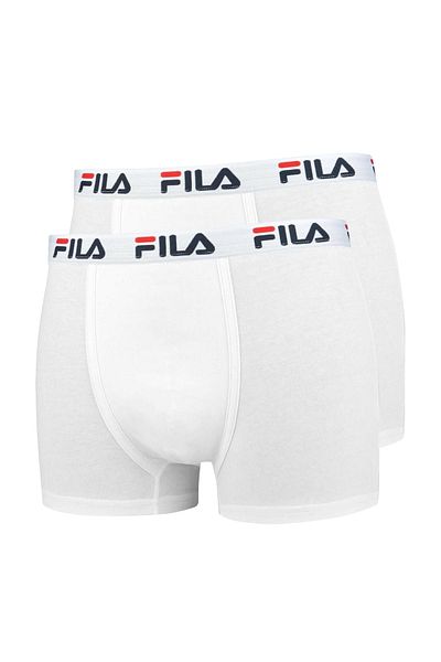 FILA Herren Boxershorts, 2er Pack - Baumwolle, einfarbig