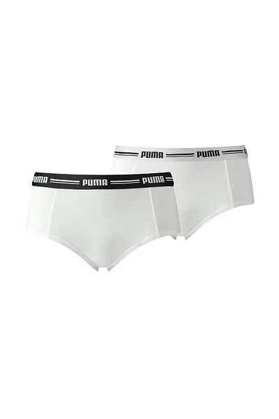 Puma Mini-Shorts für Damen – ikonischer, weicher Baumwoll-Modal-Stretch, 2er-Pack