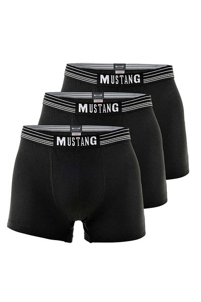 Mustang Herren Retroshorts 3er Pack, Boxershorts, Hosen, True Denim, S-XL