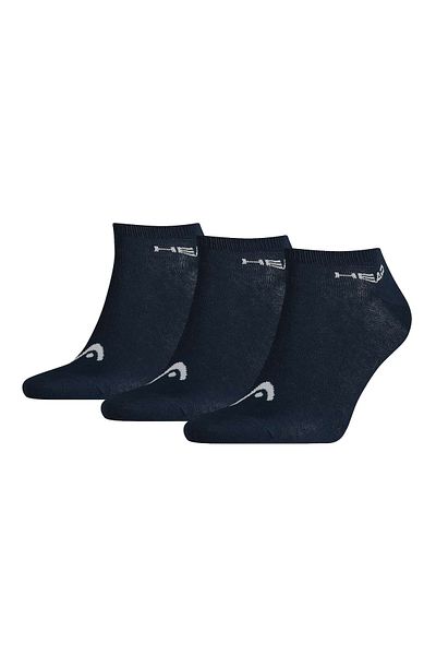 Head Unisex Sneakersocken, 3er Pack - weicher Baumwollmix, einfarbig