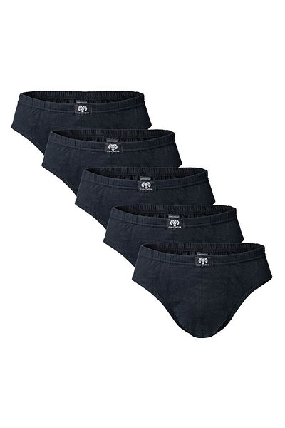 Ceceba Herren Slip, 5er Pack – Sport-Slip, Basic, Baumwolle, M-3XL, einfarbig
