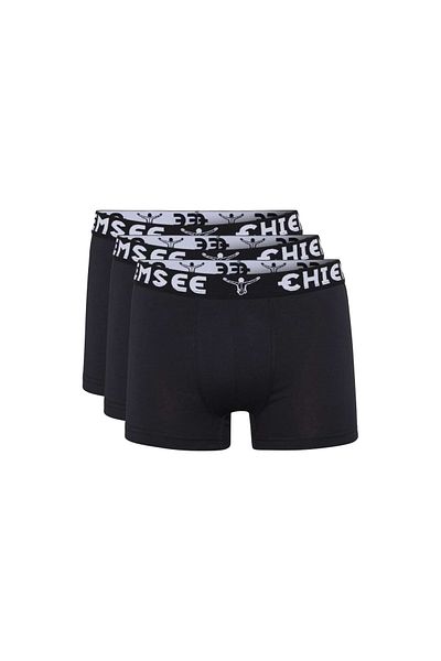 Chiemsee Herren Boxershorts 3er-Pack – Logo-Pack, Einfarbig-Shorts