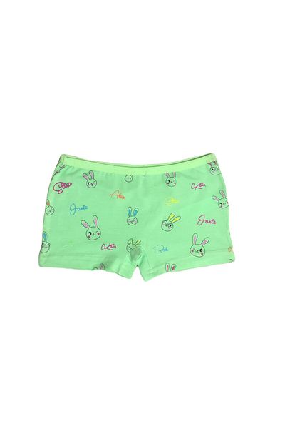 KOZART Boxeri din bumbac, multicolori, cu model de iepure, pentru fetiță, cu șireturi