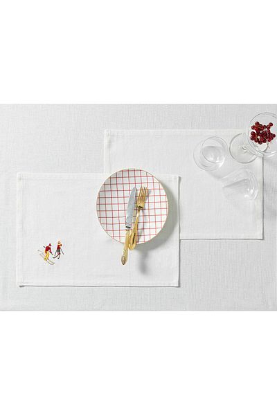 English Home Winter Enjoy Cotton Αμερικανική Υπηρεσία 30x45 εκ Κρέμα