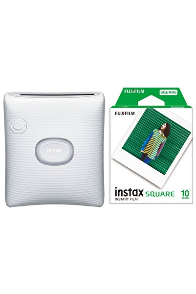Fujifilm Instax Sq Link Beyaz Ex D Akıllı Telefon Yazıcısı Ve 10'lu Film