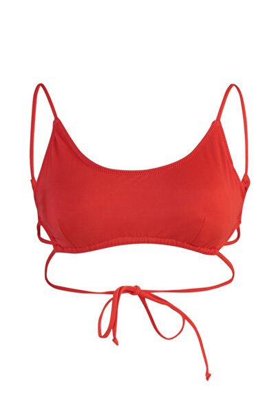 Trendyol Collection Bikinioberteil - Rot - Unifarben