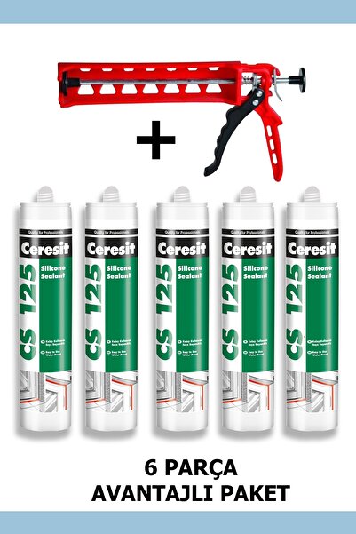 Ceresit Cs225 Silikon 280gr Şeffaf (5 ADET) Silikon Tabancası