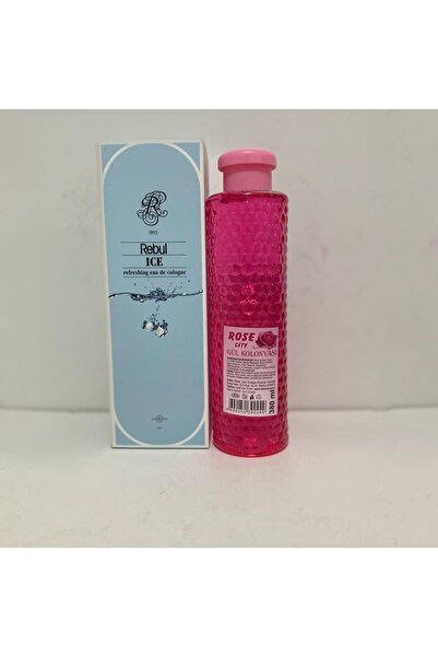 Rebul Ice 270ml Kolonya Alana Rose City 380ml Gül Kolonya Hediye
