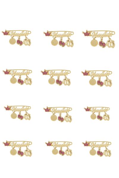 Smyak Mashallah Baby Gift Ace de rever cu scris albastru Pachet de 12