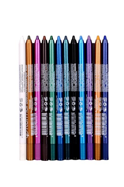 Mardinal Eyeliner Ultra Balck Yağlı Suya Dayanıklı Göz Kalemi 12 Li