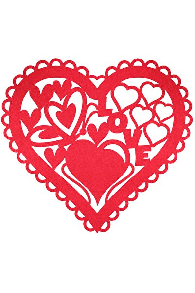 Lora Davet Ρομαντικό Αμερικάνικο Σερβίτσιο (2 ΤΕΜΑΧΙΑ) Κόκκινο 16533