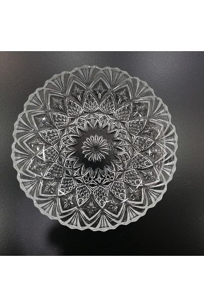 MASALSI HOME Almarandi Cut Glass 6 Piece Dessert Plate