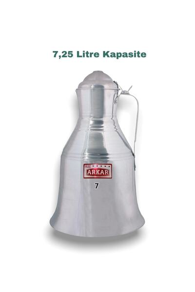 YILDIZ ARKAR Alüminyum Parlak Güğüm Ibrik 7,25 Litre No 7