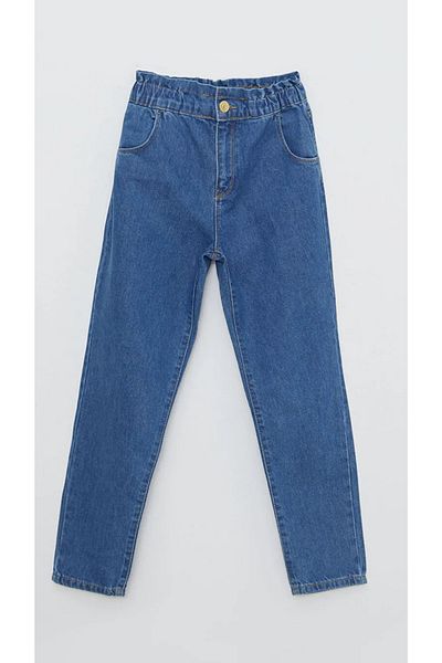 LC Waikiki Pantaloni de jeans pentru fete LCW Kids Indigo Cotton Basic