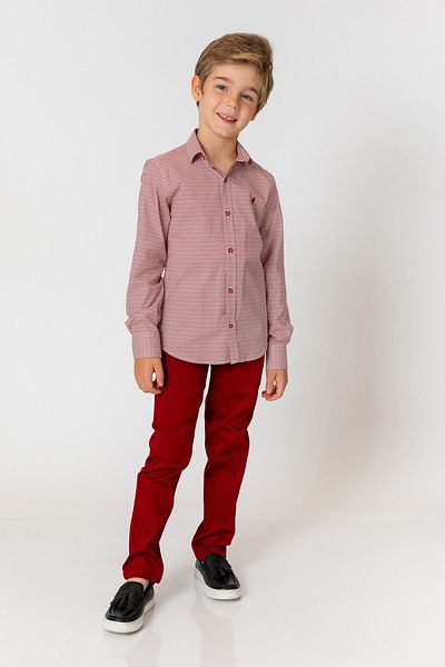 incity Boy's Burgundy Trousers