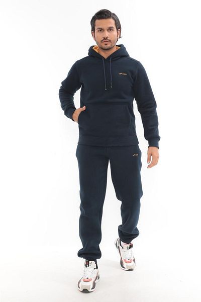 FORE SPORT Hooded 3 Thread Winter Sweat Suit with Kangaroo Pocket