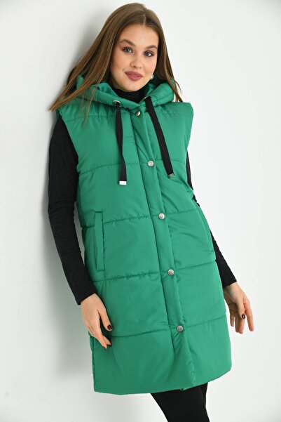 VOLT CLOTHİNG Φουσκωτό γιλέκο με κουκούλα