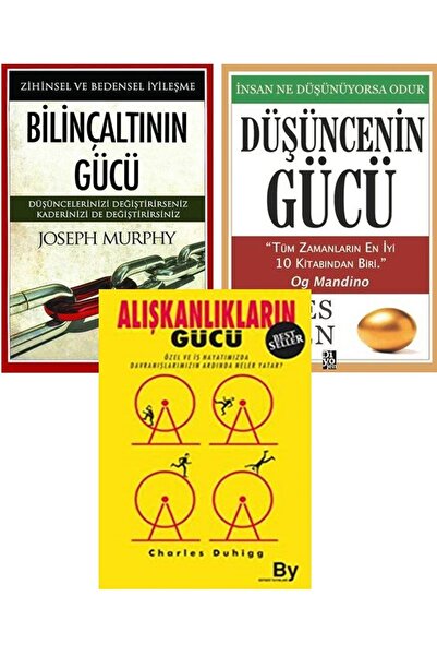 Diyojen Yayıncılık Düşüncenin Gücü - Bilinçaltının Gücü - Alışkanlıkların Gücü
