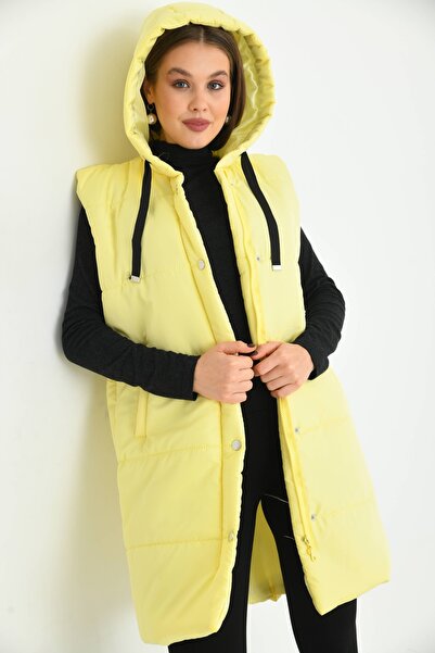 VOLT CLOTHİNG Φουσκωτό γιλέκο με κουκούλα