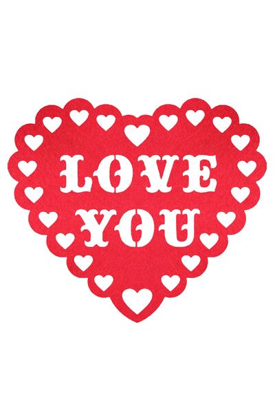 Lora Davet Ρομαντικό Αμερικάνικο Σερβίτσιο (2 ΤΕΜΑΧΙΑ) Κόκκινο 16541