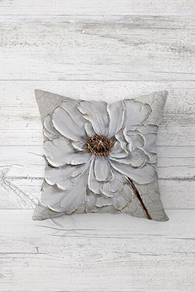 on the clouds Watercolor Flowers Patterned Hidden Zippered Throw Pillow Cover Sofa Pillow Cover Set(4pcs)