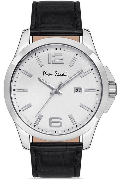 Pierre Cardin 800411F09 Leather Cord Men's Wristwatch 30 Mt Waterproof