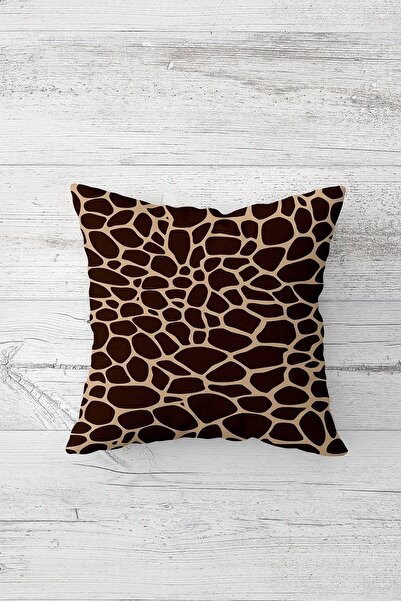 on the clouds Leopard Patterned Bird Feather Hidden Zippered Throw Pillow Cover Sofa Pillow Cover Set (4pcs)