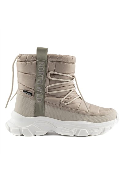 NORTH OF WILD Delta Kadın Bronz BEJ Su Geçirmez Paraşüt Kumaş Bot Hafızalı Ortopedik Tabanlık MEMORY FOAM Kar Botu