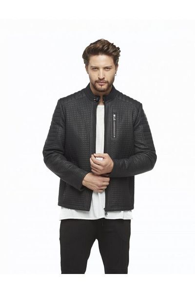 Hodore Sarende Men's Leather Coat