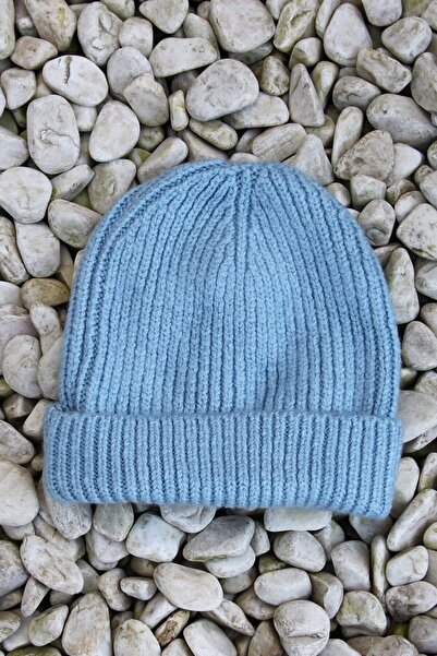 emybox Unisex Tiftik Bere Katlamalı Yıkamalı Triko Örgü Bere Unisex Kışlık Re...