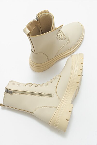 LuviShoes Γυναικείες μπότες Henna Beige