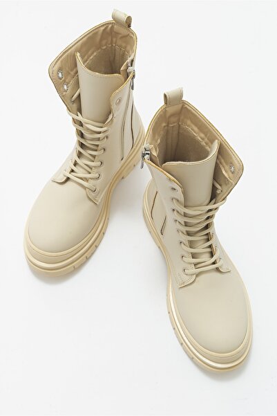 LuviShoes Γυναικείες μπότες Henna Beige