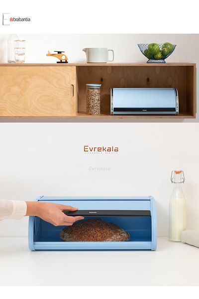 Brabantia Evrekala Shop Blue Bread Box New Series