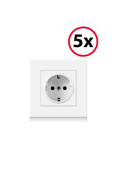 Janissary 5 مقابس بيضاء - مؤطرة مربعة مؤرضة