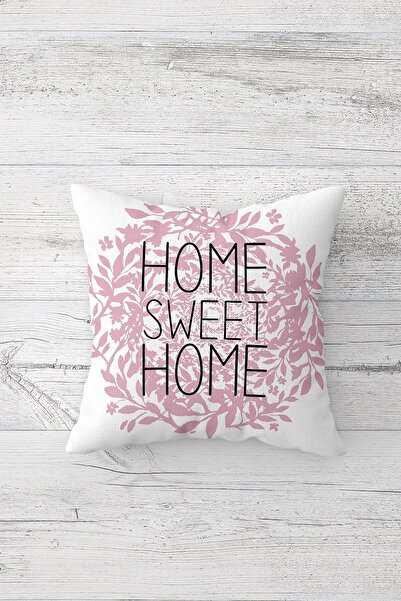 on the clouds Heart And Home Sweet Home Written Hidden Zippered Throw Pillow Cover Seat Pillow Cover Set (4pcs)