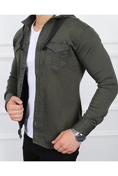 KOTCUBABA Erkek Slımfıt Kot Gömlek