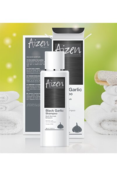 Aizen Siyah Sarımsak Şampuanı - Zengin Içerik- Zayıf Saç Telleri - Saç Kökleri - Parlaklık - 400ml