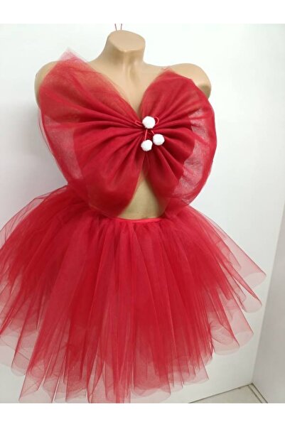 nsmkidslife Fusta tutu bustieră cu fundă roșie Set de sus cu fundul fantezie