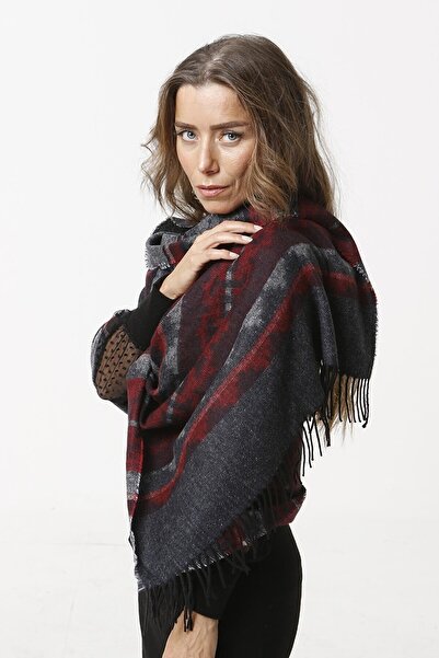 FATELLA Kadın Triko Uzun Kalın Kışlık Şal