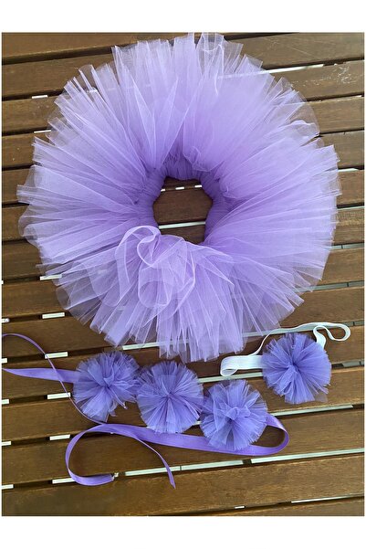 tullestore تنورة توتو أرجوانية مكونة من 3 قطع، تنورة توتو أرجوانية لحديثي الو...