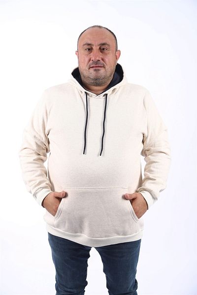 MocGrande Ανδρική κουκούλα 11700 με βασική εφίδρωση Plus Size