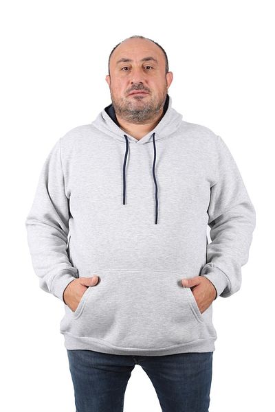 MocGrande Ανδρική κουκούλα 11700 με βασική εφίδρωση Plus Size
