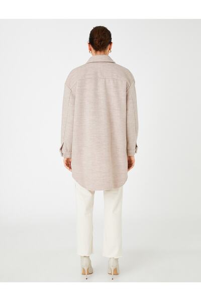 Koton Μπουφάν υπερμεγέθης γιακάς με κουμπιά