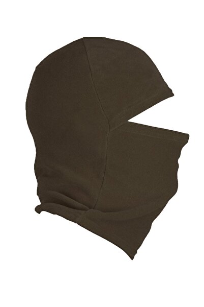 Zeron Tasarım Gun Printed Winter Fleece Snow Mask Khaki Bll1300